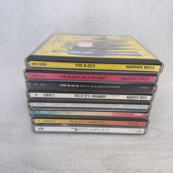 The B-52s Lot of 8 CDs with Booklets, Party Mix Whammy! Satellites Cosmic Thing - Picture 2 of 10